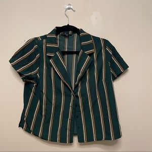 Multiple color Button down stripe shirt